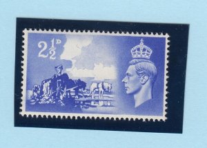 GB Channel Islands KGVI 1948 2 1/2d Broken Wheel Flaw SGC2a MH BP8762