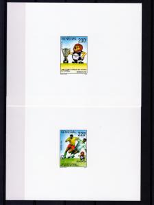 Senegal 1992 Sc#971/974 African Football Cup 18th.Set(4) DELUXE SS MNH VF