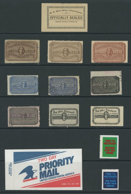 USA - Small Assortment of Official Seals, etc.