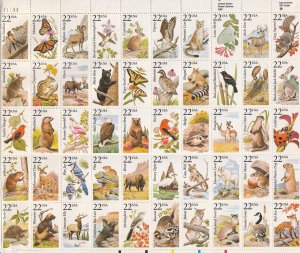 USA stamp,  full sheet, wildlife, Scott#2335A, 50 stamps, #Q-2335A