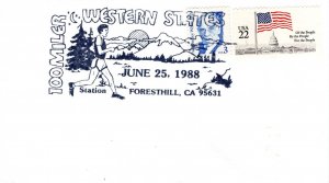 100 MILER WESTERN STATES, FORESTHILL, CA 1988  FDC17037