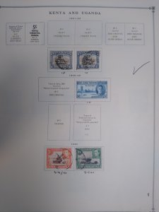 collection on pages Kenya Uganda Tanganyika 1940-59 FW: CV $63