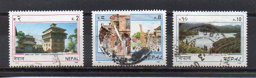 Nepal 594-596 used