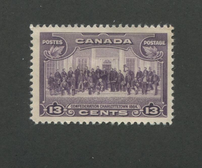 Confederation Conference & Charlottetown 1935 Canada 13c Stamp #224 Scott $9