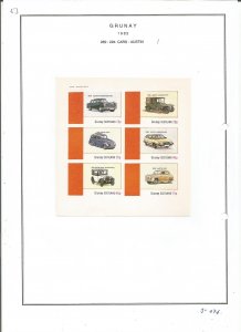 GRUNAY- 1982 - Austin Cars - Sheets - Mint Light Hinged - Private Issue