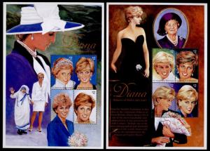 St Vincent 2496-7 MNH Princess Diana, Royalty