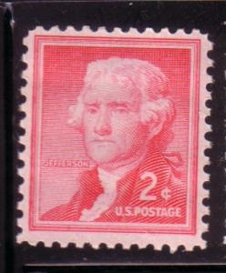 US#1033 2C Thomas Jefferson  (MNH) CV $0.25