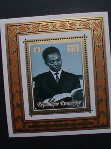 RWANDA-1979-PRESIDENT GREGORIE KAYIBANDA MNH S/S-VERY FINE-RARE