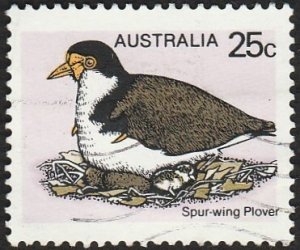 Australia 1978 Sc#684, SG#676 25c Spurwing Plover, Birds USED-VF-NH.