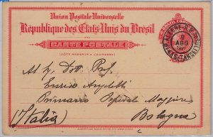 39479 - BRAZIL -  POSTAL HISTORY - POSTAL STATIONERY CARD to ITALY 1921