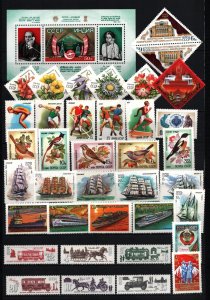 RUSSIA/USSR 1981 YEAR SET OF 107 STAMPS & 5 S/S MNH