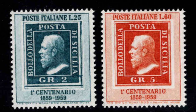 Italy Scott 763-764 MNH** Sicily stamp Centenary