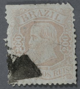 Brazil #85 Used Fine/VF Good Color Bright Paper Part of Geometric Cancel Type II