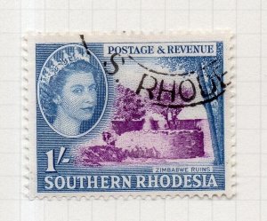 Southern Rhodesia 1953 QEII Early Issue Fine Used 1S. NW-203846
