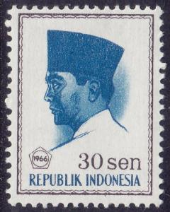 Indonesia - 1966 - Scott #676 - MNH - President Sukarno