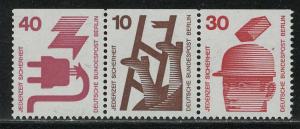 Germany Berlin Scott # 9N321, 9N317, 9N320, mint nh, se-tenant, Mi # W53