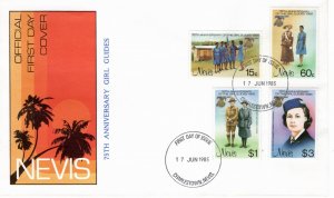 Nevis 1985 Sc 423-6 FDC