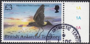 British Antarctic Territory 1998 used Sc #273 3pd Wilson's storm petrel Birds