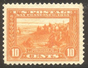 U.S. #400A Mint VF NH w/ Cert - 1913 10c Pan-Pacific, Orange