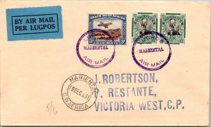 1931 Mariental South West Africa Airmail FFC First Flight Cover to Victoria West