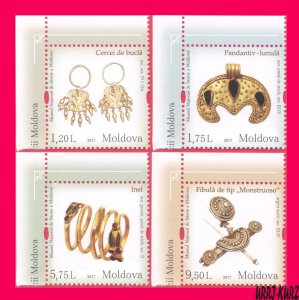 MOLDOVA 2017 Exhibits of National Museum of History Archaeology Jewellery 4v MNH