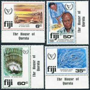 Fiji 438-441,MNH.Michel 432-435. Year of the Disabled,1981,Peacock,