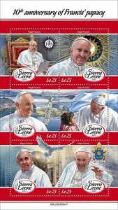 2024 03- SIERRA LEONE - POPE FRANCIS 10TH          6V  complet set    MNH ** T