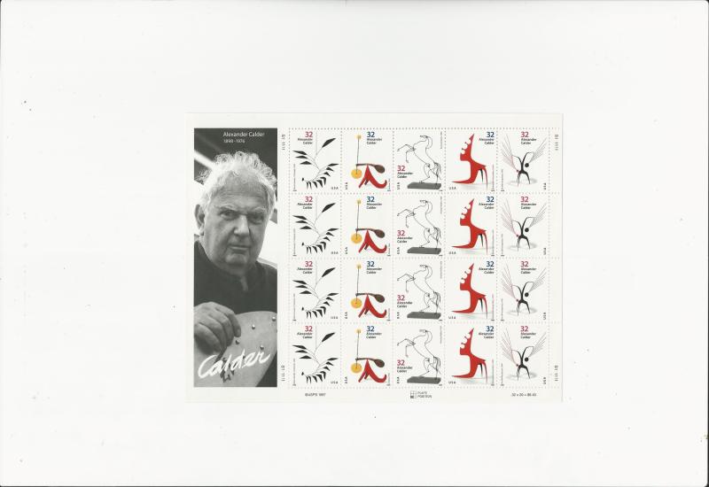 Alexander Calder - sculptor  Scott #3202