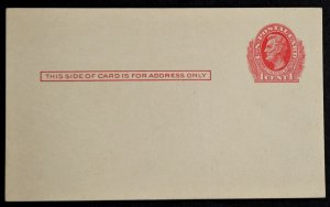 1911 US Sc. #UX23 postal card, mint, not preprinted, very good shape