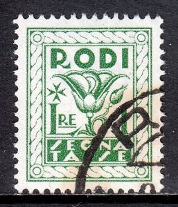 Italy (Rhodes) - Scott #J8 - Used/CTO - SCV $22