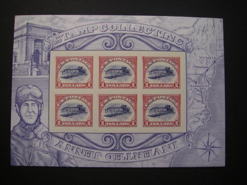 Scott 4806, $2 Inverted Jenny, Pane of 6, Post Office Fresh