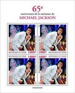 2024/03 - NIGER  - MICHAEL JACKSON 65TH  Ii       4V    MNH **