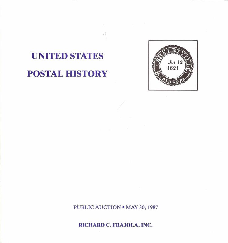 Frajola: Sale # 32  -  United States Postal History, Fraj...