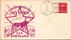 7.4.1934 - Portsmouth VA / Independence Day - USS Portland - F40512