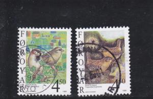 Faroe Islands  Scott#  350-1  Used