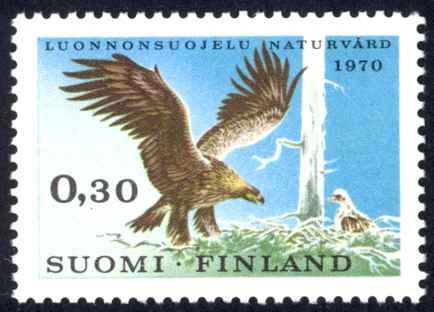 Finland Sc# 490 MH 1970 30p Golden Eagle