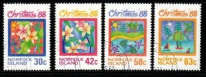 NORFOLK ISLAND SG448/51 1988 CHRISTMAS FINE USED