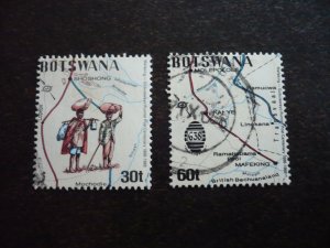 Stamps - Botswana - Scott# 438-439 - Used Part Set of 2 Stamps