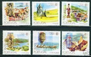 Portugal Scott 1470-1475 MNH** 1980 Tourism set CV $6.20