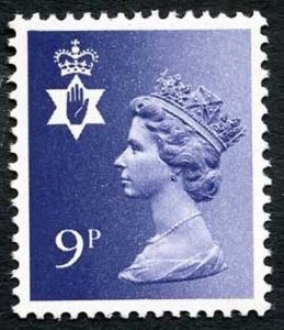 SGNI26ey 1978 N I regional 9p deep violet u/m with variety phosphor omitted