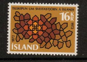 ICELAND SG494 1972 MUNICPAL LAWS MNH