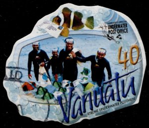 Vanuatu Stamp #945 USED VFU XF SINGLE UNDERWATER POSR OFFICE