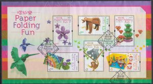 Hong Kong 2008 Paper Folding Fun Miniature Sheet Fine Used