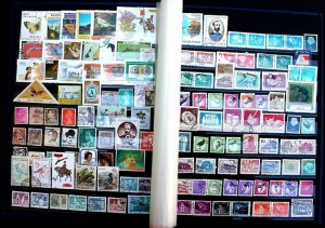 Wordwide Stamp Collection Lot of 1000 MNH, MH & Used Lighthouse Stock Book