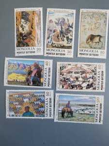 Stamps Mongolia Scott #1821-7 nh