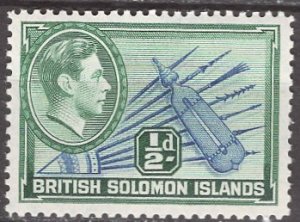 Solomon Islds.: 1939 Sc. #67, MLH Single.Stamp