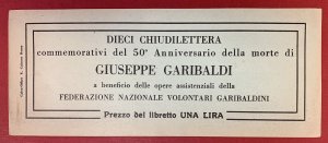 Garibaldi, 1932, 5 Diff. Booklets, Each with a Pane of 10 Poster Stamps, Rare 