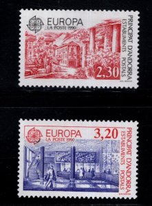 Andorre (French) Andorra Scott 391-392 MNH** Europa stamp set