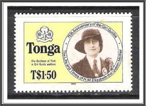 Tonga #610a Girl Guides S/A Mint