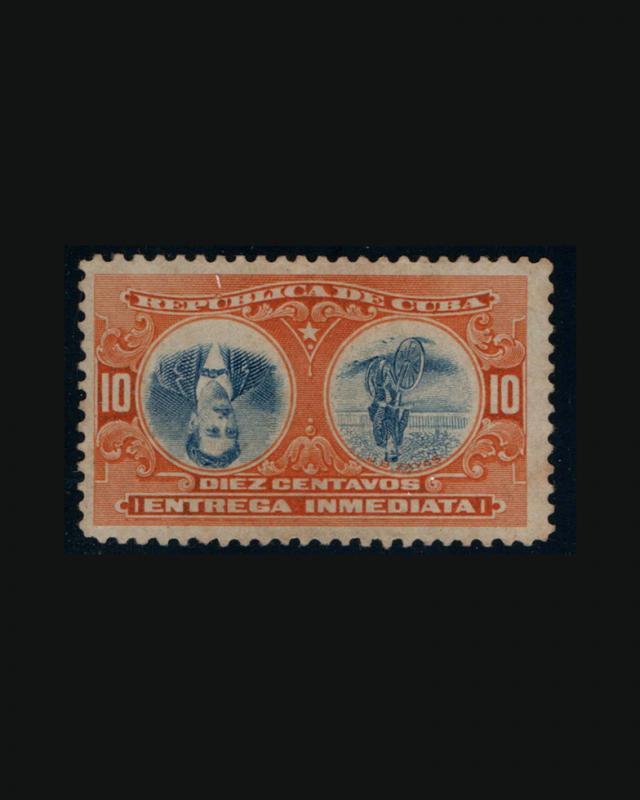 VINTAGE:CUBA 1910 UNU LH SCOTT E4A  LOT 1010H